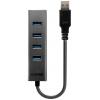 LINDY 43324 USB Hub 4 porty USB-A USB 3.1 Gen1 5 GBit/s černá 43324