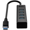 LINDY 43324 USB Hub 4 porty USB-A USB 3.1 Gen1 5 GBit/s černá 43324