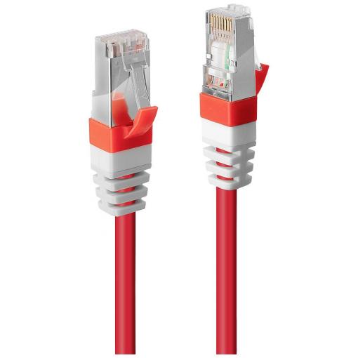LINDY 45389 RJ45 USB kabel CAT 6A S/FTP 7.50 m červená 1 ks