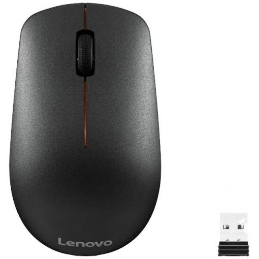Lenovo 400 optická myš, přenos bezdrátový, bezdrátový, 3 tlačítko, 1200 dpi, černá