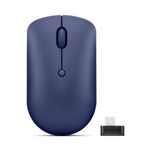 Lenovo 540 optická myš, přenos bezdrátový, bezdrátový, 4 tlačítko, 2400 dpi, modrá