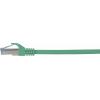 Renkforce RF-5462398 RJ45 síťové kabely, propojovací kabely CAT 6A S/FTP 15.00 m zelená s ochranou, samozhášecí 1 ks