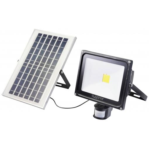 Sygonix SY-5461112 solární bodové osvětlení s PIR detektorem 50 W Barvy světla (LED svítidlo): neutrální bílá