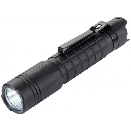 Sygonix SMD LED kapesní svítilna, s klipem na opasek, IP68, s režimem stroboskopu, na baterii, 300 lm, 4 h, 54 g