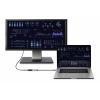 Renkforce USB-C® / DisplayPort kabelový adaptér USB-C ® zástrčka, DisplayPort zásuvka 0.15 m černá RF-5397866 dvoužilový stíněný Kabel pro displeje USB-C®