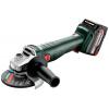 Metabo W 18 7-125 602371510 Akumulátorová úhlová bruska 125 mm, bezkartáčové, vč. 2x aku, kufřík, vč. nabíječky, 18 V, 4.0 Ah