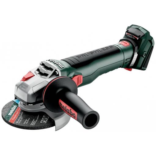 Metabo WB 18 LT BL 11-125 Quick 613054850 Akumulátorová úhlová bruska 125 mm, bezkartáčové, bez akumulátoru, bez nabíječky, vč. příslušenství, 18 V