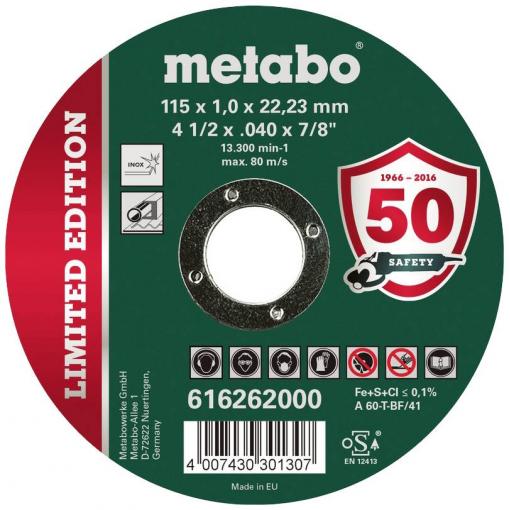 Metabo Limited Edition Soccer 616258000 řezný kotouč rovný 115 mm 1 ks nerezová ocel, ocel