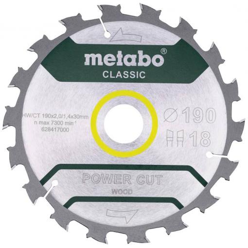 Metabo 628417000 pilový kotouč 190 x 30 mm Počet zubů (na palec): 18 1 ks