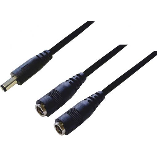 BKL Electronic 075922 DC rozvaděč nízkonapěťová zástrčka - DC spojka 5.5 mm 2.1 mm 0.30 m 1 ks Single