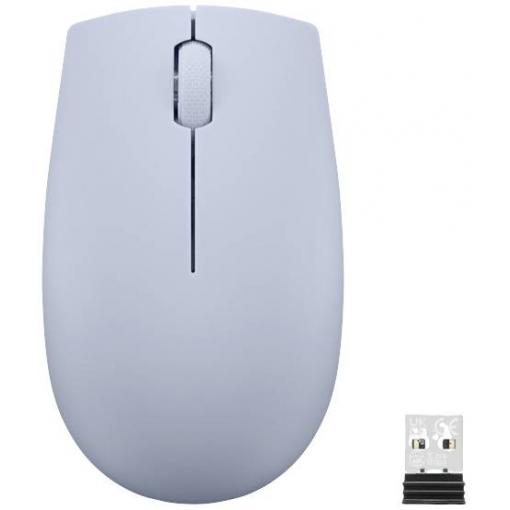 Lenovo 300 Wireless Compact optická myš, přenos bezdrátový, 3 tlačítko, 1000 dpi, modrá