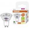 OSRAM HOMELIGHTING 4099854071713 LED Energetická třída (EEK2021) A (A - G) GU10 žárovka 2 W = 50 W teplá bílá (Ø x v) 50 mm x 50 mm 1 ks