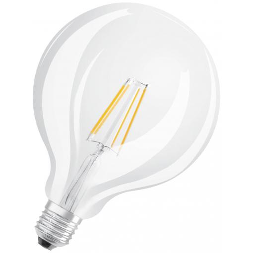 OSRAM HOMELIGHTING 4099854054211 LED Energetická třída (EEK2021) E (A - G) E27 kulatý tvar 4 W = 40 W teplá bílá (Ø x v) 125 mm x 125 mm 1 ks