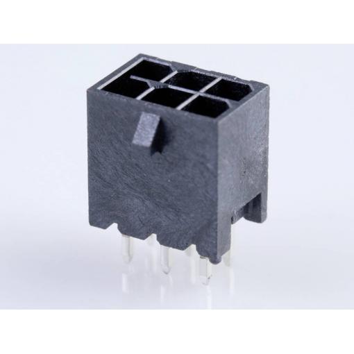 Molex konektor do DPS 6, rozteč 3.00 mm, 2068320602, 1 ks Tray