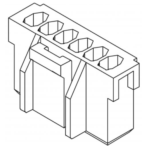 Molex zástrčkový konektor na kabel 10, rozteč 2.50 mm, 351551000, 1 ks Bulk