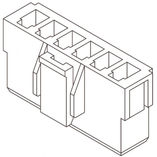 Molex zástrčkový konektor na kabel 5, rozteč 3.96 mm, 351560500, 1 ks Bulk