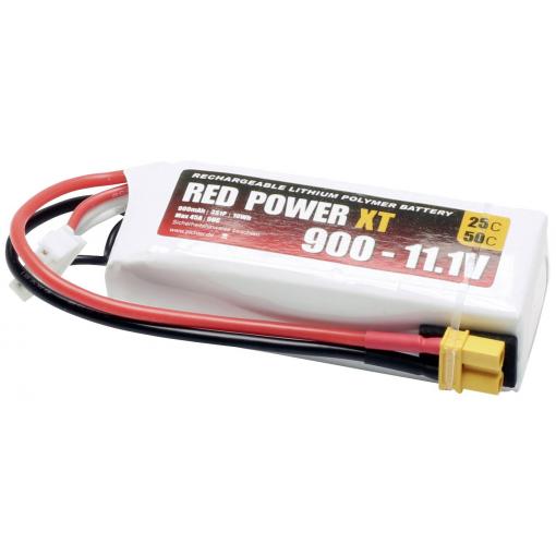 Red Power 15409 akupack Li-Pol (modelářství), 11.1 V, 900 mAh, články 3, 25 C, Softcase, XT30