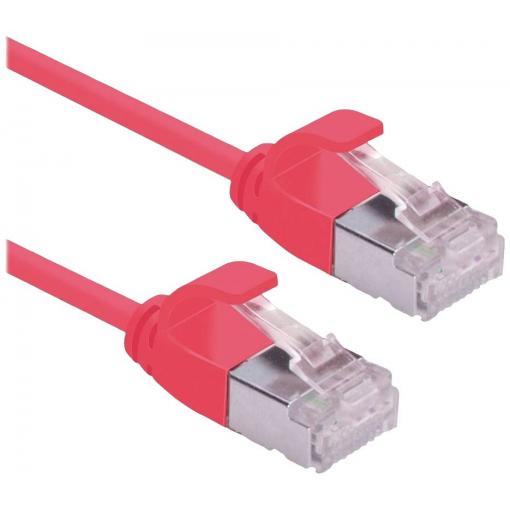 Roline 21.15.3315 RJ45 síťové kabely, propojovací kabely CAT 6A U/FTP 2.00 m červená (jasná) nestíněný, bez halogenů, samozhášecí 1 ks