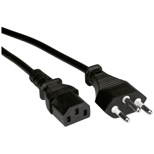Value napájecí kabel [1x T12 konektor - 1x IEC C13 zásuvka 10 A] 0.80 m černá