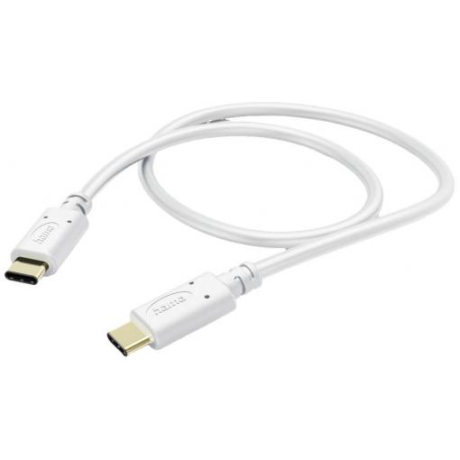 Hama Nabíjecí kabel USB USB 2.0 USB-C ® zástrčka, USB-C ® zástrčka 1.50 m bílá 00201592