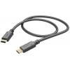 Hama Nabíjecí kabel USB USB 2.0 USB-C ® zástrčka, USB-C ® zástrčka 1.00 m černá 00201589
