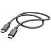 Hama Nabíjecí kabel USB USB 2.0 USB-C ® zástrčka, USB-C ® zástrčka 1.00 m černá 00201589