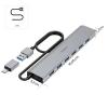Hama 00200137 USB Hub 7 portů USB-A USB 3.2 Gen1 5 GBit/s s konektorem USB C šedá