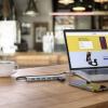Hama 00200137 USB Hub 7 portů USB-A USB 3.2 Gen1 5 GBit/s s konektorem USB C šedá
