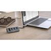 Hama 00200140 USB Hub 5 portů USB-A, microSD, SD USB 3.2 Gen1 5 GBit/s se zabudovanou čtečkou SD karet, s konektorem USB C šedá