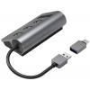 Hama 00200140 USB Hub 5 portů USB-A, microSD, SD USB 3.2 Gen1 5 GBit/s se zabudovanou čtečkou SD karet, s konektorem USB C šedá