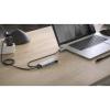 Hama 00200138 USB Hub 4 porty USB-A USB 3.2 Gen1 5 GBit/s s konektorem USB C šedá