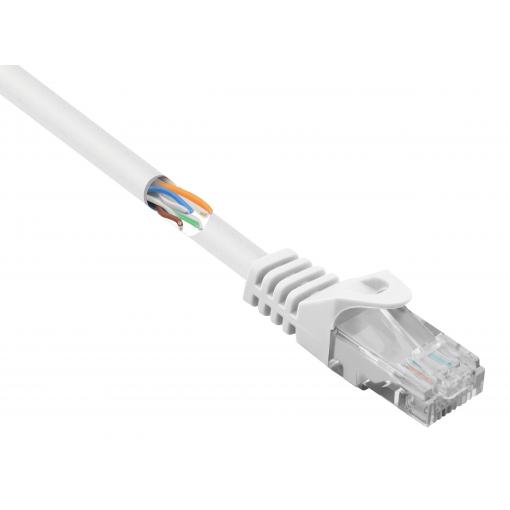 Renkforce RF-5043778 RJ45 síťové kabely, propojovací kabely CAT 5e U/UTP 5.00 m bílá s ochranou 1 ks