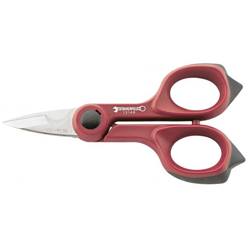 Stahlwille Nůžky na dráty o délce 150 mm, 2K rukojeti, červená 75270003
