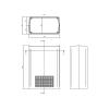 TEKO KL 22.5 KL 22.5 elektronická krabice 178 x 128 x 72 x 178 ABS světle šedá 1 ks