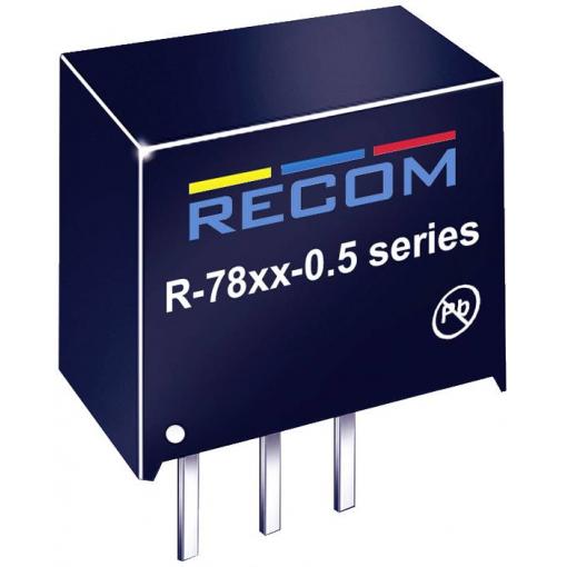 RECOM R-781.8-0.5 DC/DC měnič napětí 1.80 V 0.5 A 0.9 W Obsah 1 ks