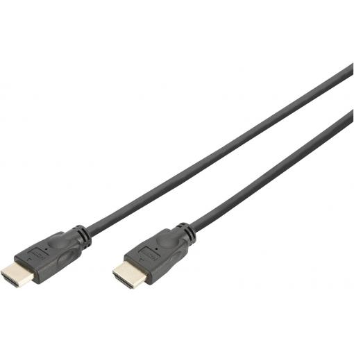 Digitus HDMI kabel Zástrčka HDMI-A 5.00 m černá DK-330123-050-S 4K UHD, Audio Return Channel, stíněný HDMI kabel