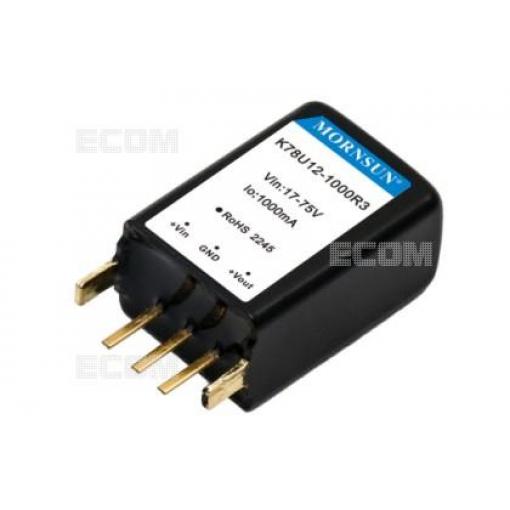 DC/DC měnič K78U15-1000R3, 15 V / 1 A, SIP-3