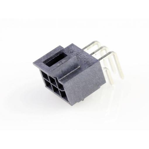 Molex vestavná zásuvková lišta (standardní) 6, rozteč 2.50 mm, 1053141306, 1 ks Tray