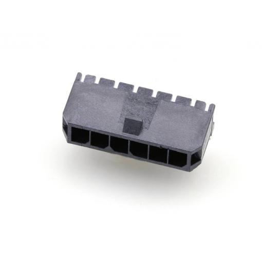 Molex vestavná pinová lišta (standardní) 6, rozteč 3.00 mm, 436500604, 1 ks Tray