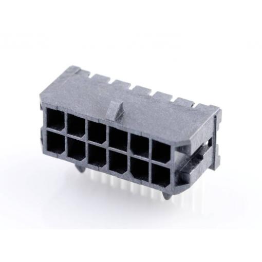 Molex vestavná pinová lišta (standardní) 12, rozteč 3.00 mm, 430451202, 1 ks Tray