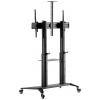 Digitus DA-90452 TV kolečkový vozík 177,8 cm (70) - 304,8 cm (120) nastavitelná výška, odkládací místo na notebook, odkládací místo na klávesnici, naklápěcí,