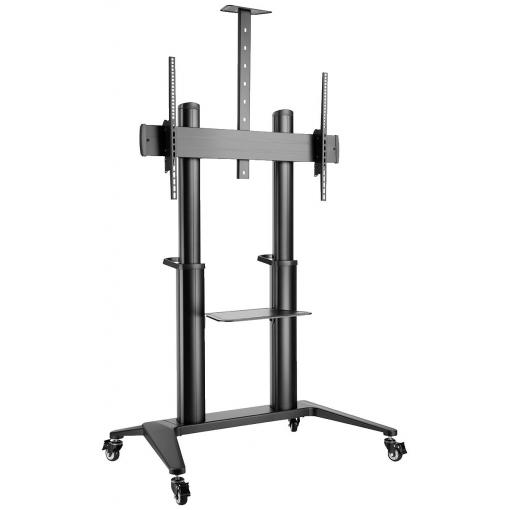 Digitus DA-90452 TV kolečkový vozík 177,8 cm (70) - 304,8 cm (120) nastavitelná výška, odkládací místo na notebook, odkládací místo na klávesnici, naklápěcí,