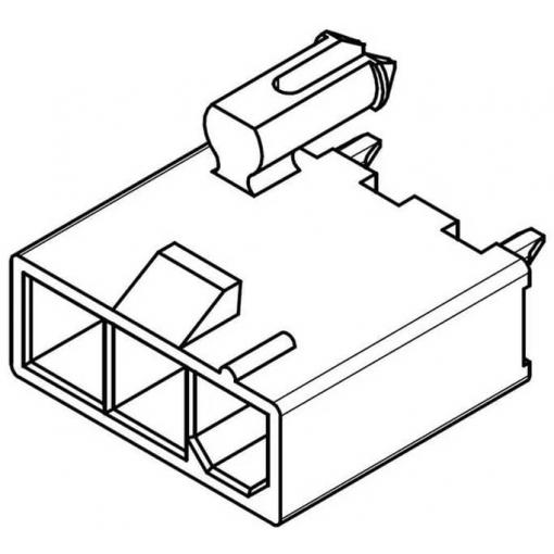 Molex vestavná pinová lišta (standardní) Počet řádků: 1 460143002 1 ks Tray