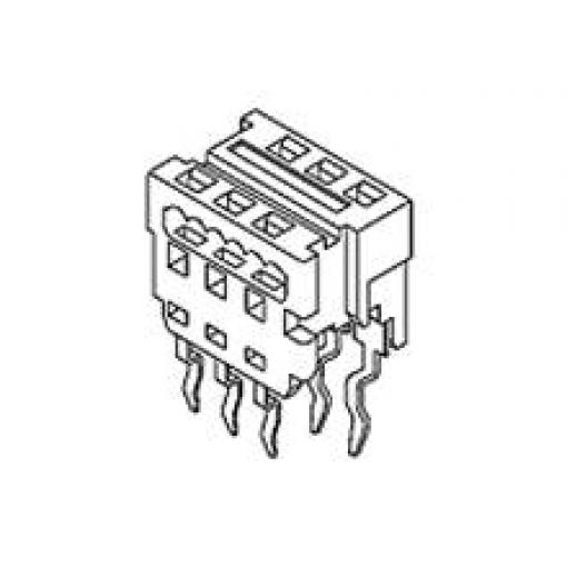 Molex vestavná zásuvková lišta (standardní) 22, rozteč 1.27 mm, 905841322, 1 ks Tube