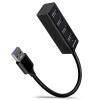 AXAGON HUE-M1A USB Hub 4 porty USB-A USB 3.0 5 GBit/s černá HUE-M1A Mini Hub