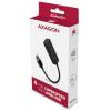 AXAGON HUE-M1A USB Hub 4 porty USB-A USB 3.0 5 GBit/s černá HUE-M1A Mini Hub