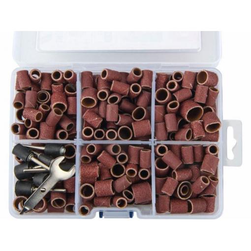 Sada brusných válců EXTOL 350 ks, P80/P120/P240, 9–14 mm
