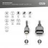 Digitus DisplayPort / Mini-DisplayPort kabel Konektor DisplayPort, Mini DisplayPort konektory 2 m černá DB-340106-020-S stíněný, hliníková zástrčka Kabel