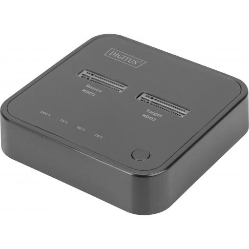 Digitus DA-71545 USB-C™ (USB 3.2 Gen 2) M.2 PCIe NVMe, M.2 dokovací stanice pro pevný disk s funkcí klonování