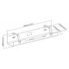 Digitus DA-90450 závěsná lišta (d x š x v) 600 x 135 x 108 mm 1 ks černá